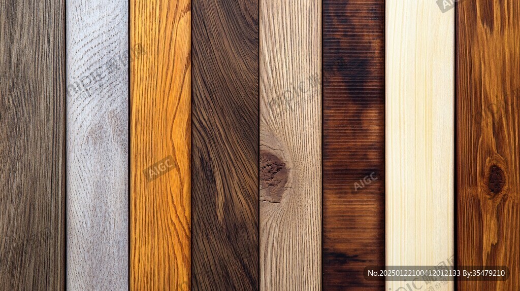 多种颜色木板木材