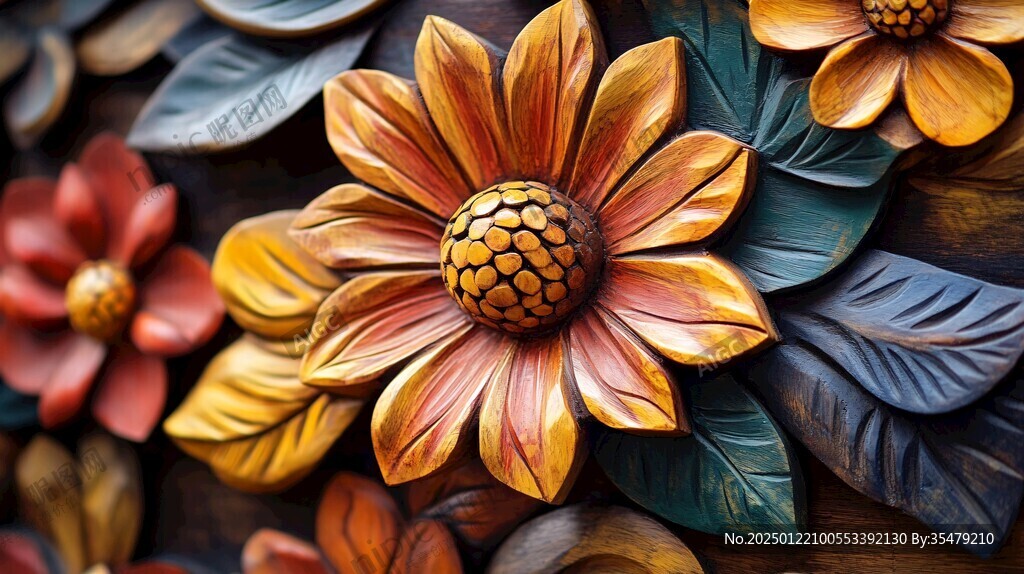 3d立体花壁纸