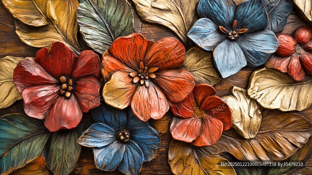3d立体花壁纸