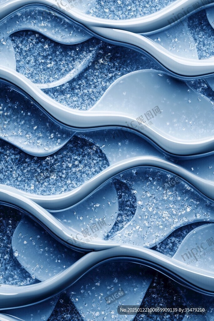 3d抽象连续凹凸肌理