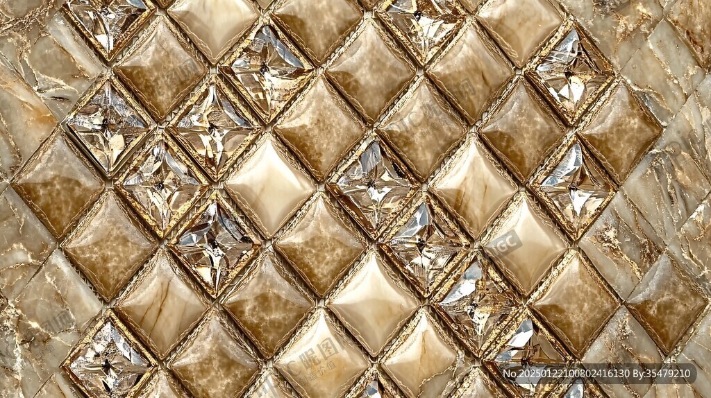 金色立体纹理背景墙