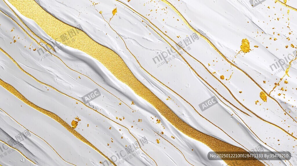 金色抽象流体纹理背景