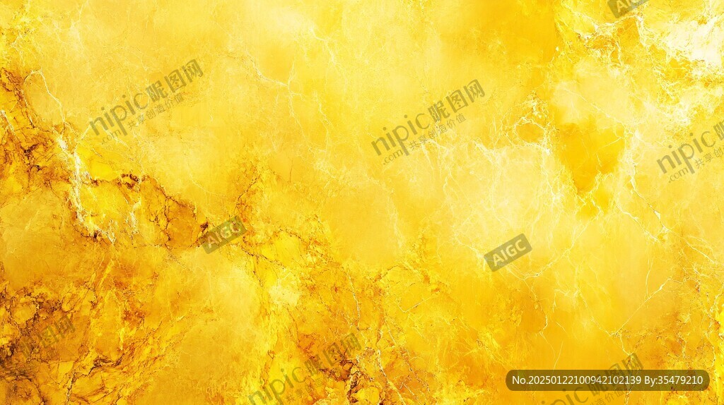 金黄色水墨大理石纹理