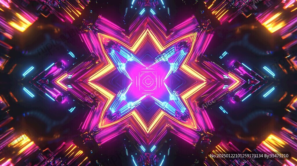 霓虹隧道