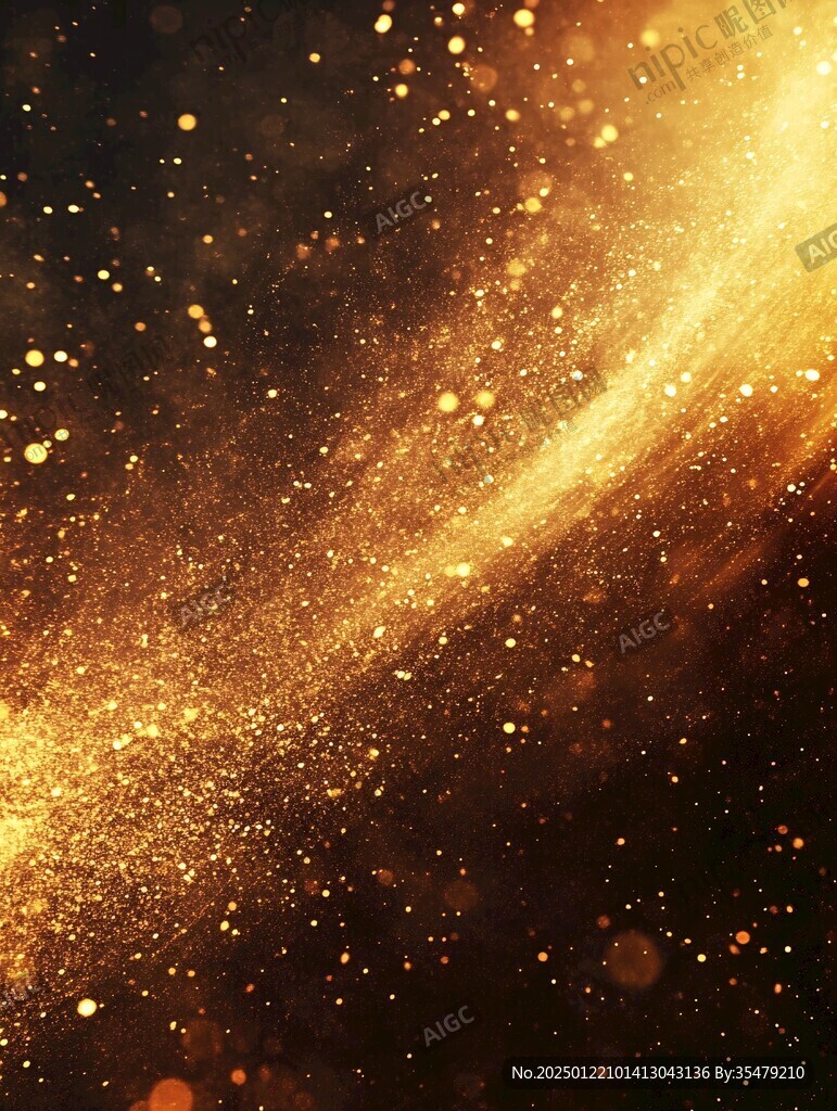 高清金色梦幻光斑
