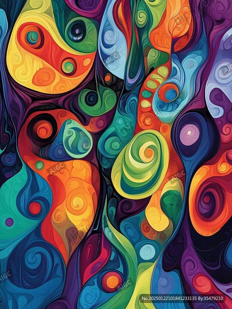 3d印花旋涡背景