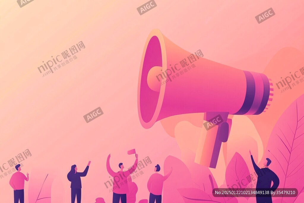 喇叭呐喊主播艺人唱歌