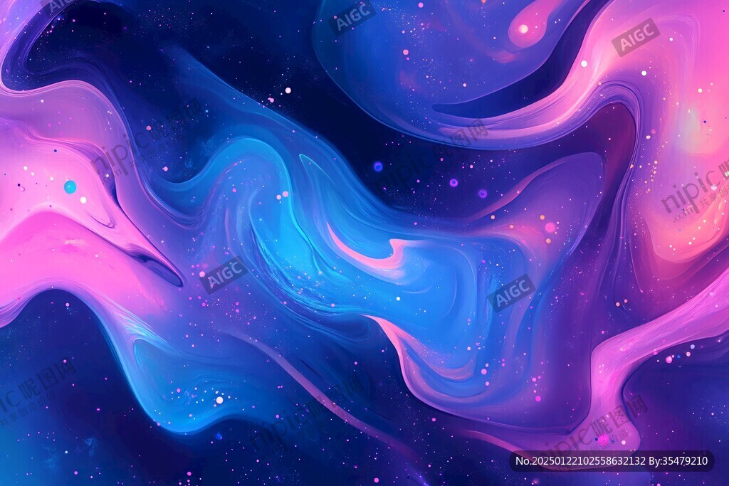 紫色梦幻流体画背景