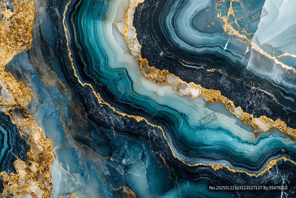 蓝色玛瑙石艺术背景