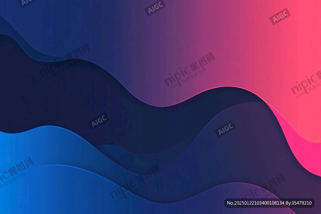 简洁大气拼色曲线纹理