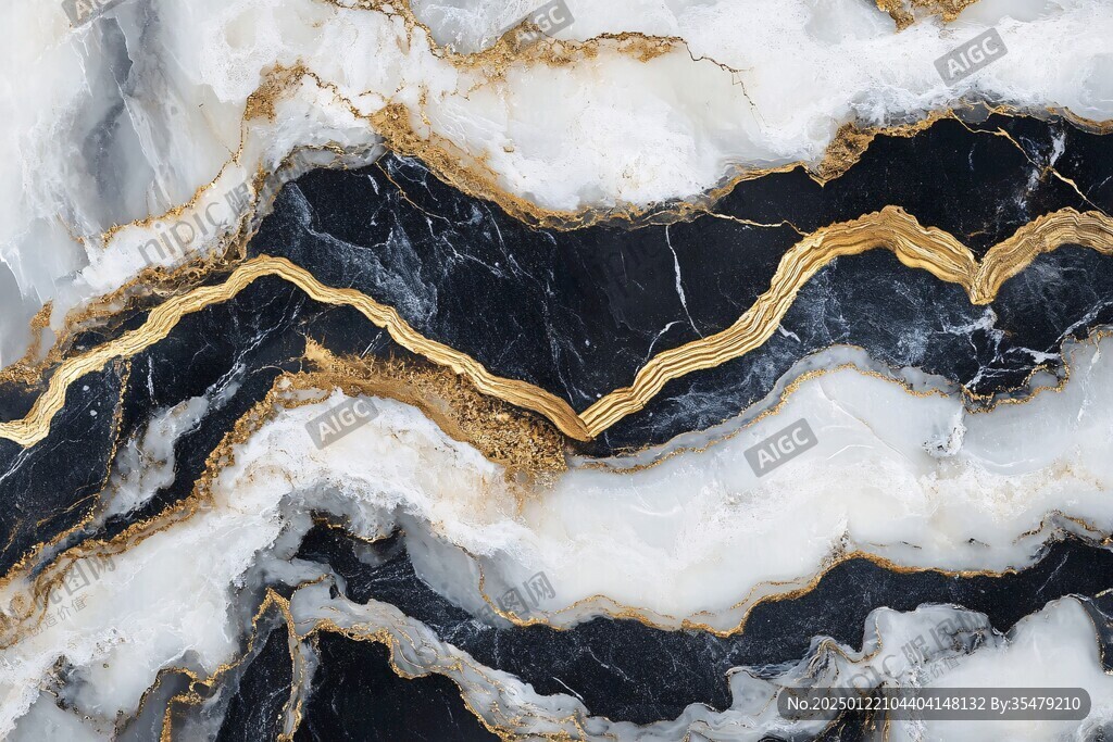 黄蓝相间大理石纹理