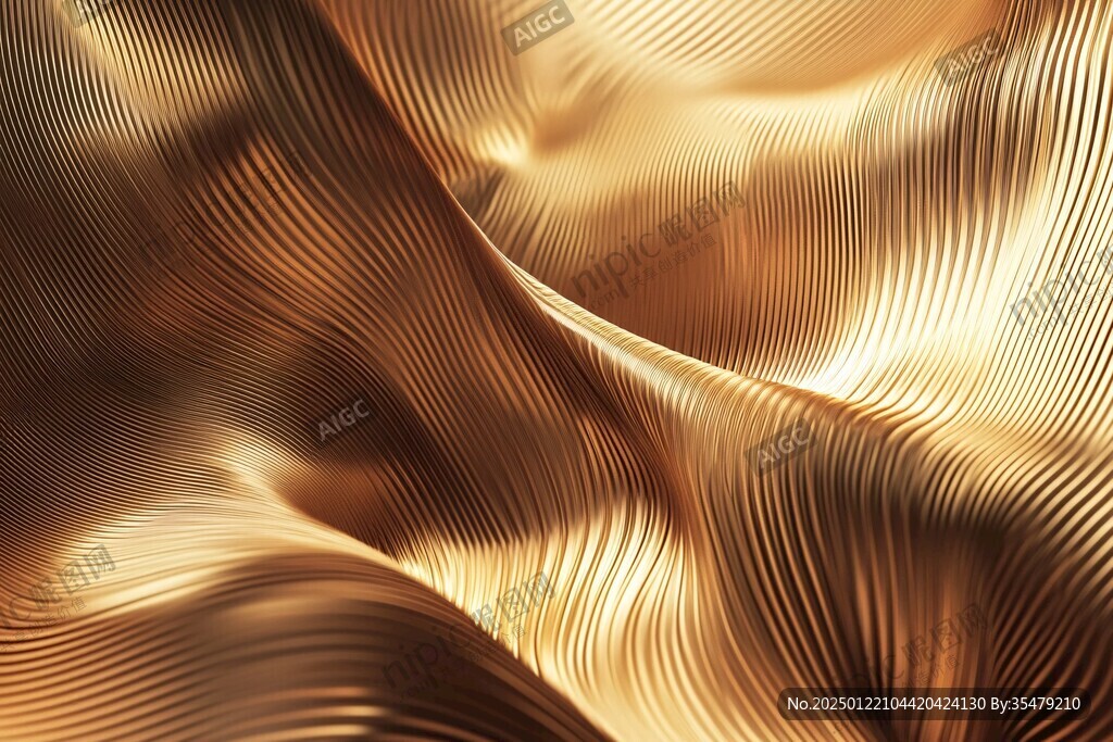 4d金色线条艺术