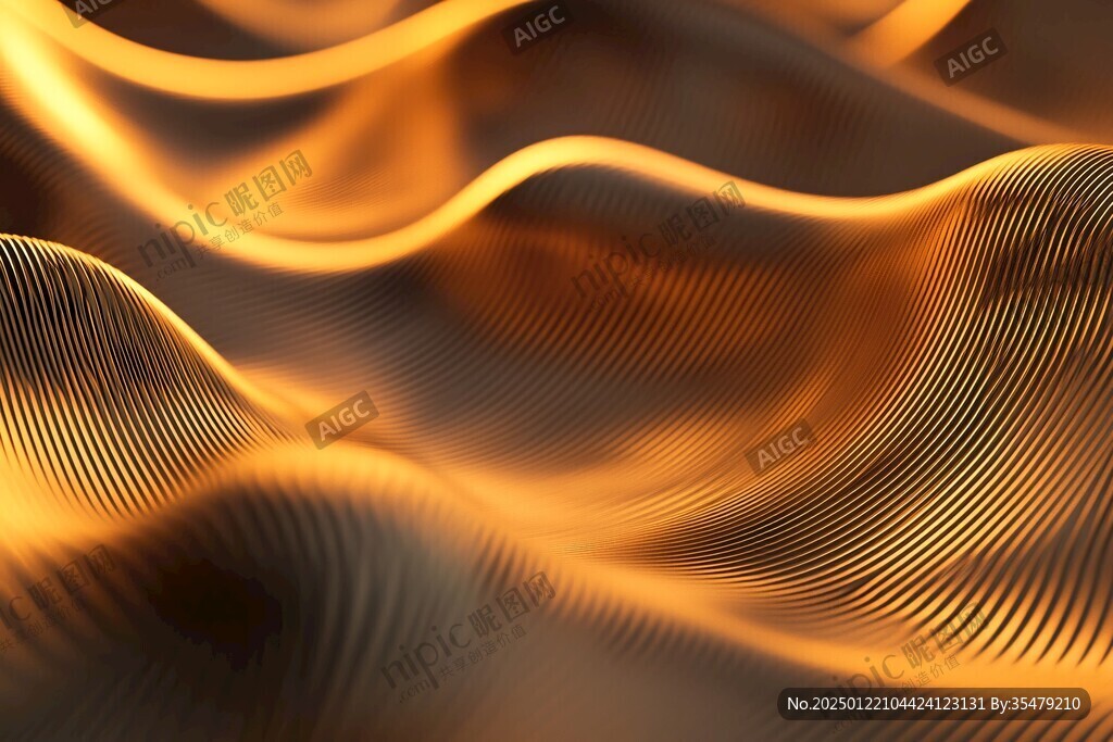 4d金色线条艺术
