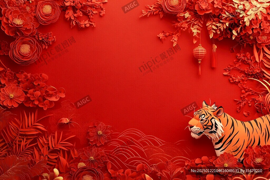 春节虎年背景