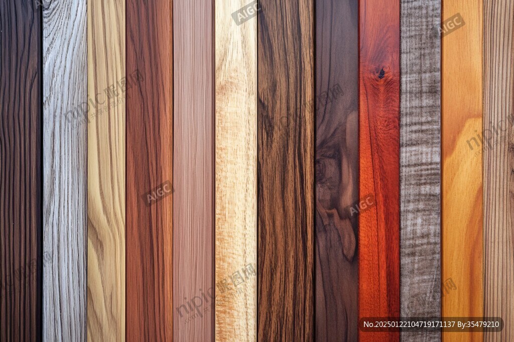 多种颜色木板木材