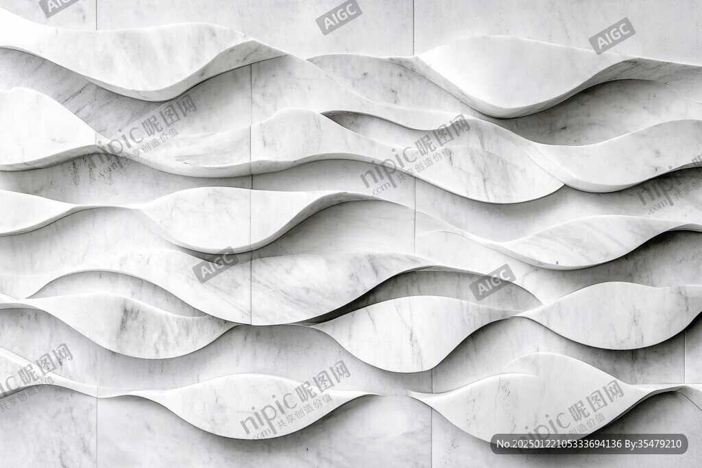 波浪元素墙面