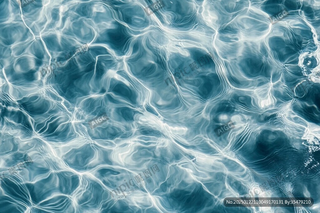 海洋水波纹泳池水纹