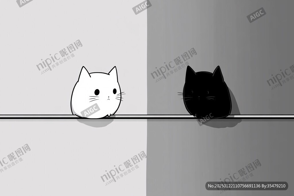 白猫黑猫黑白猫