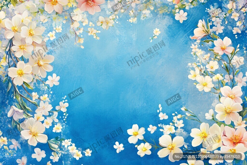 水彩鸡蛋花