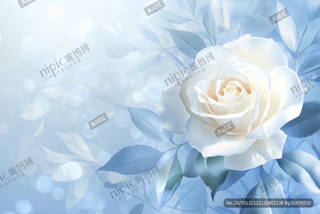 背景蓝玫瑰图片素材