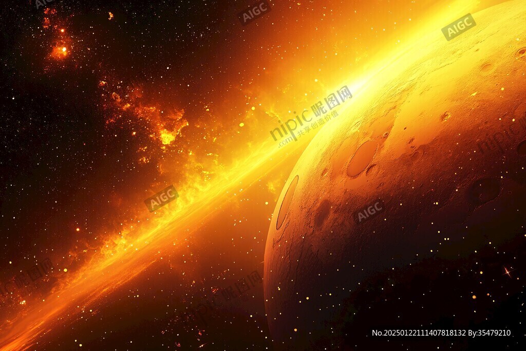橙色的星球