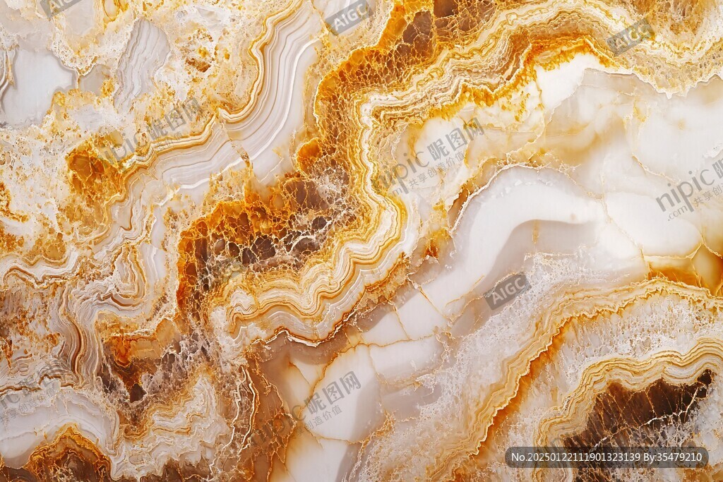 流体大理石金色素材