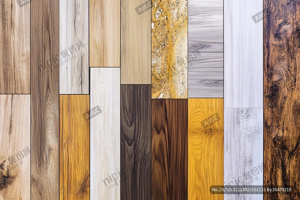 多种颜色木板木材