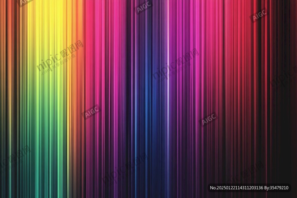 多彩竖线条渐变背景