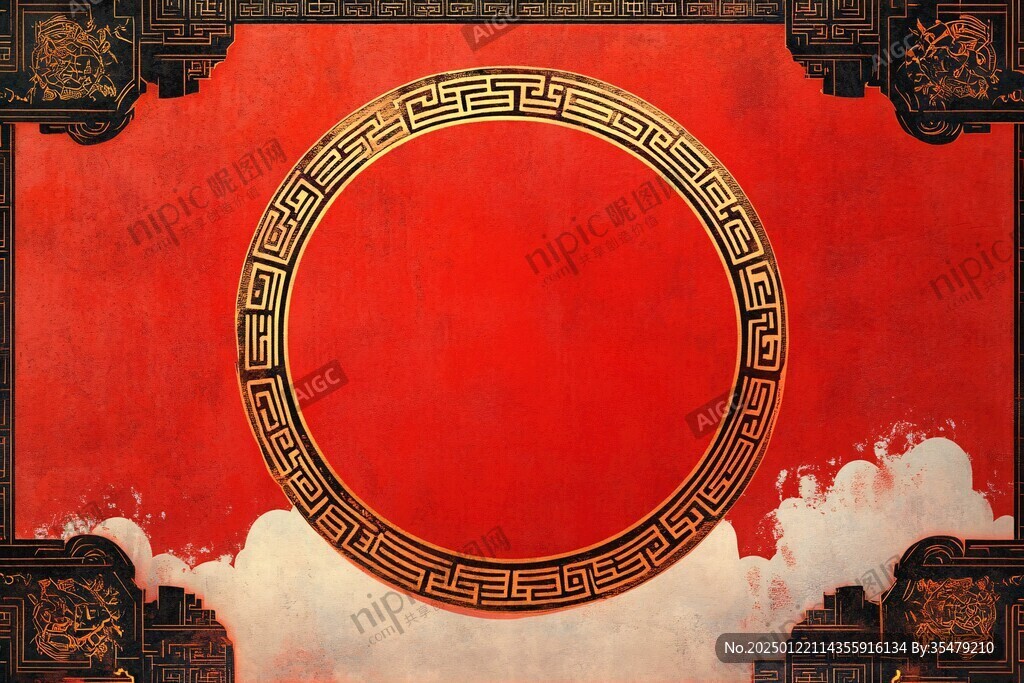 中式开盘背景