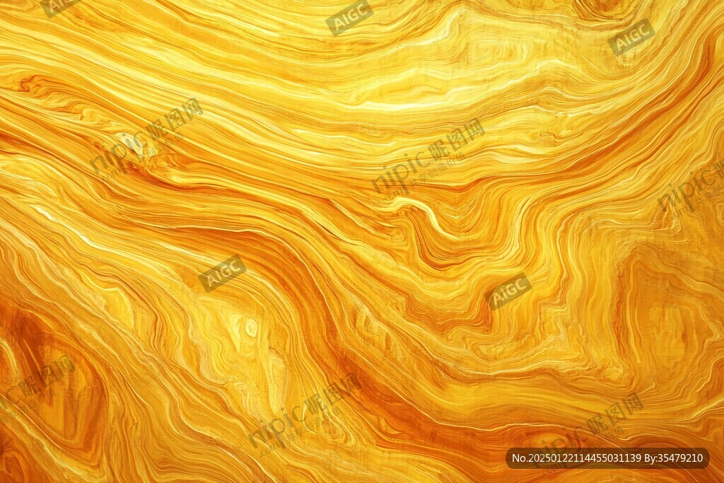 金色抽象流体纹理背景