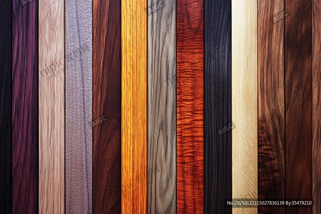 多种颜色木板木材