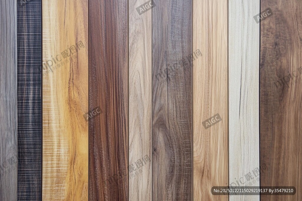 多种颜色木板木材