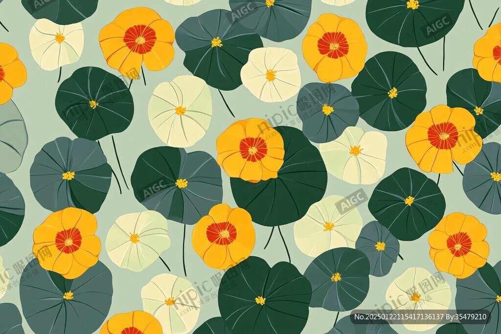 金钱草插画