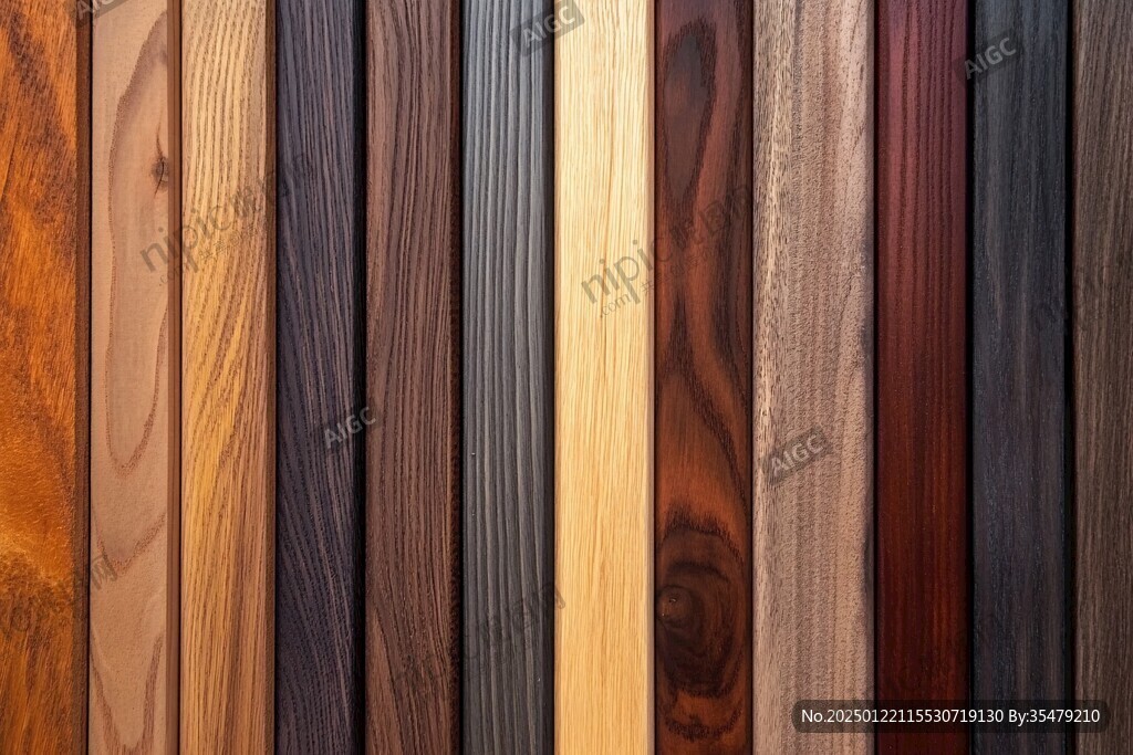 多种颜色木板木材