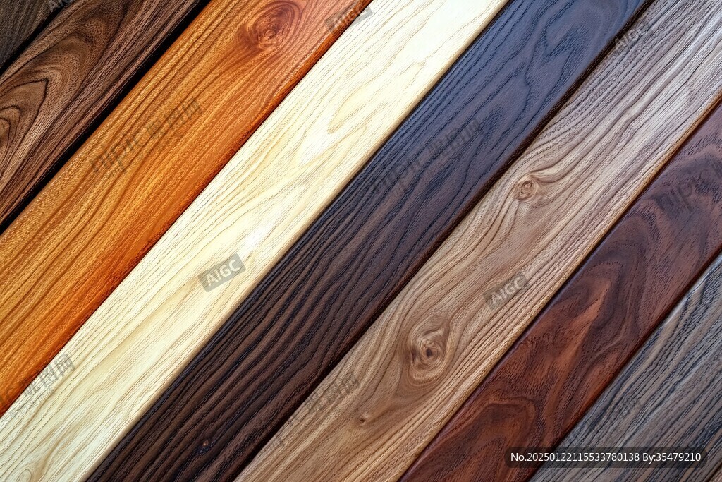 多种颜色木板木材