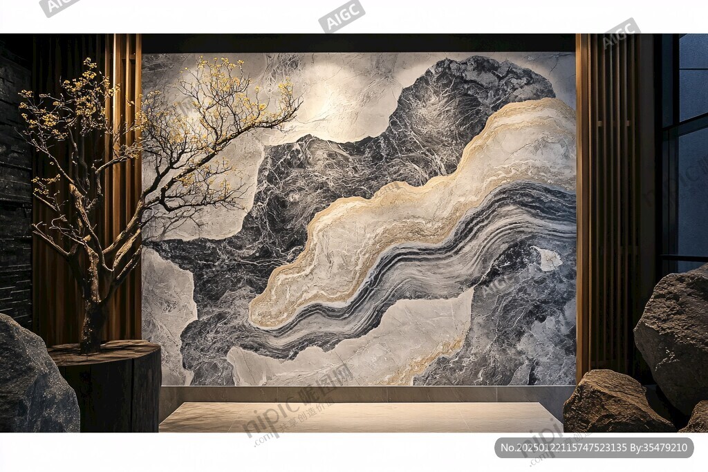 岩板形象画