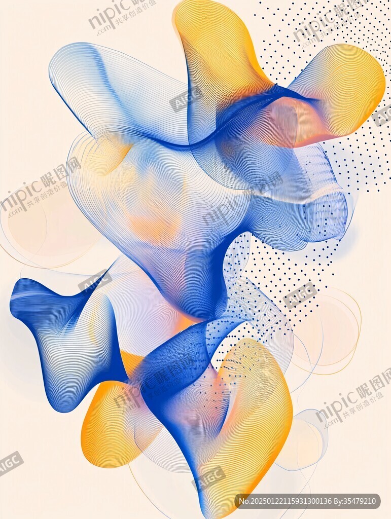 几何流体线条背景