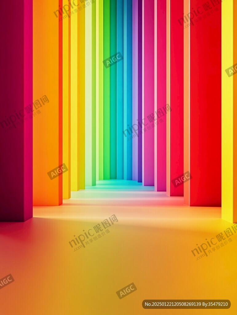 炫彩渐变展台背景