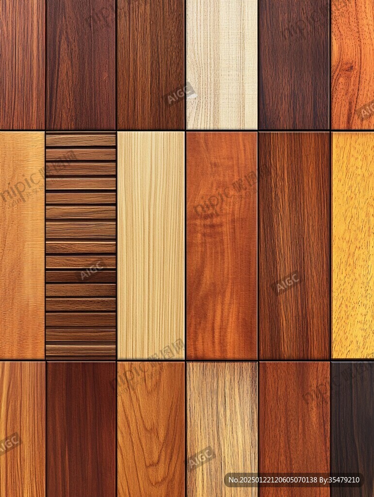 多种颜色木板木材