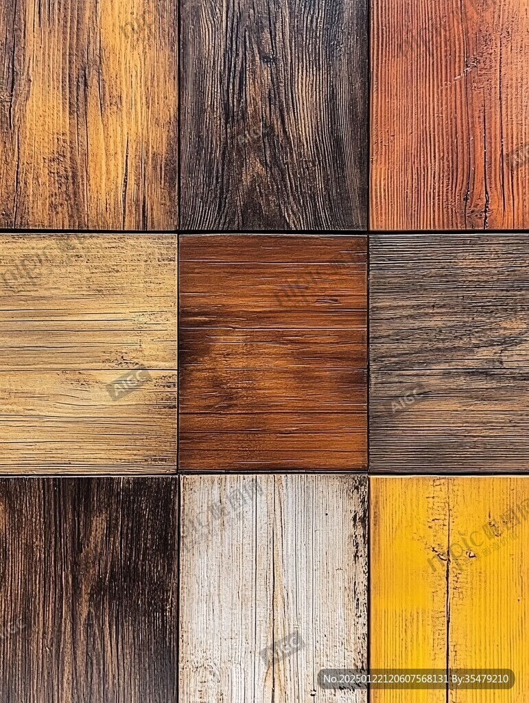 多种颜色木板木材