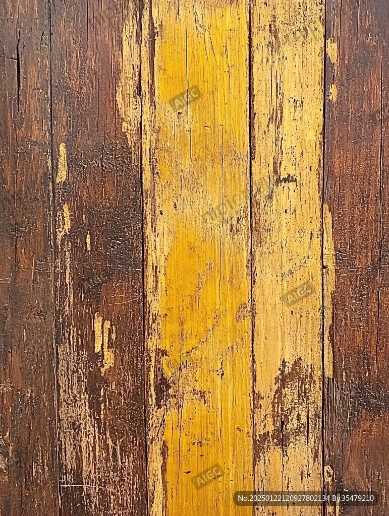 黄色怀旧木板