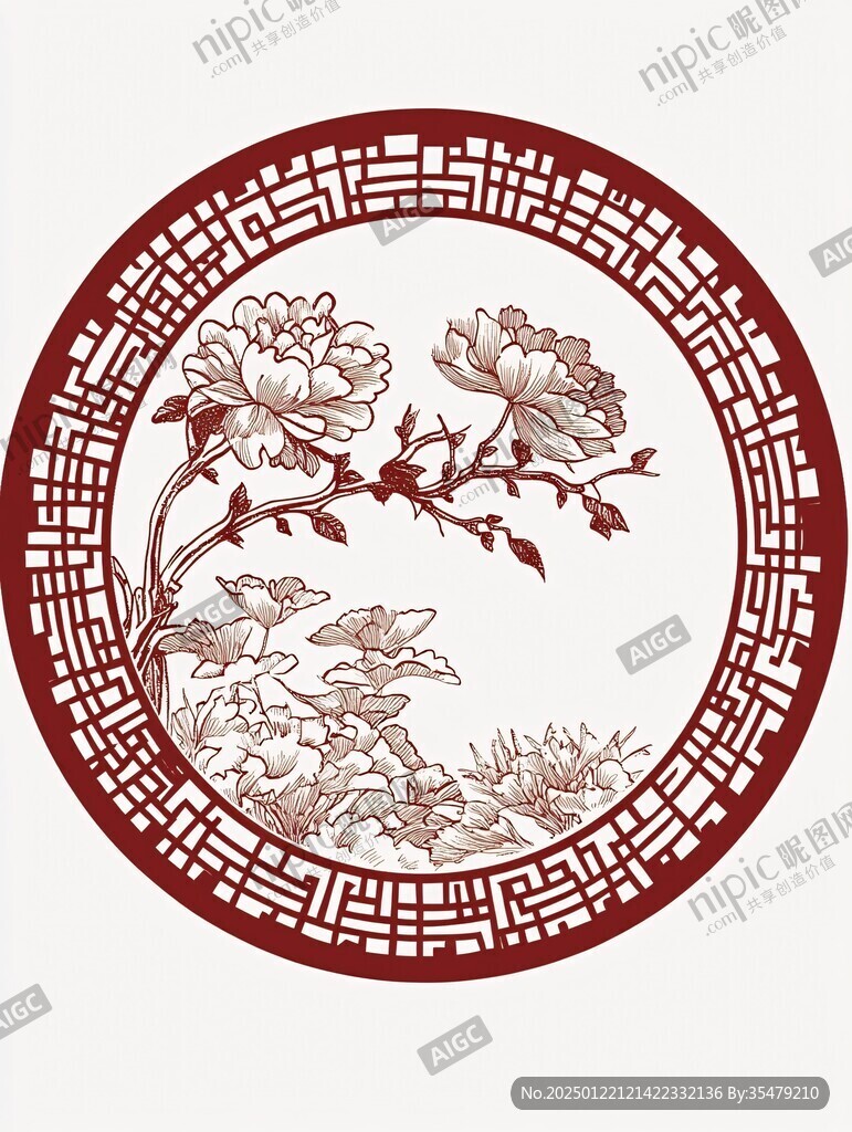 古典剪纸风