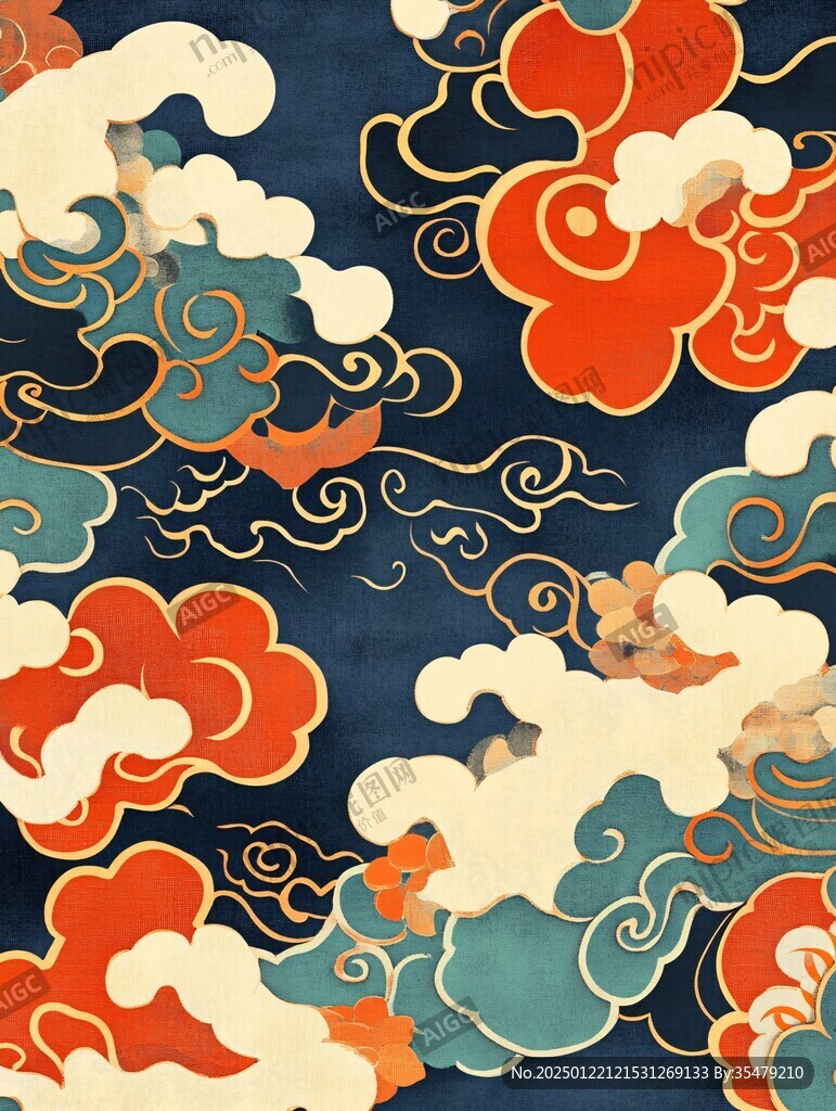 宋代云图高端云纹装饰