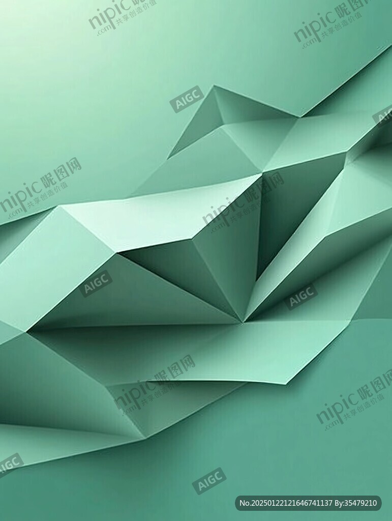渐变绿色晶格背景韵味
