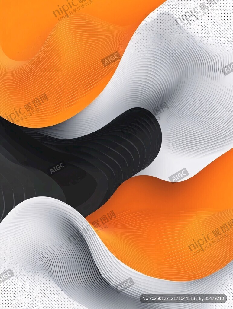 简洁大气拼色曲线纹理