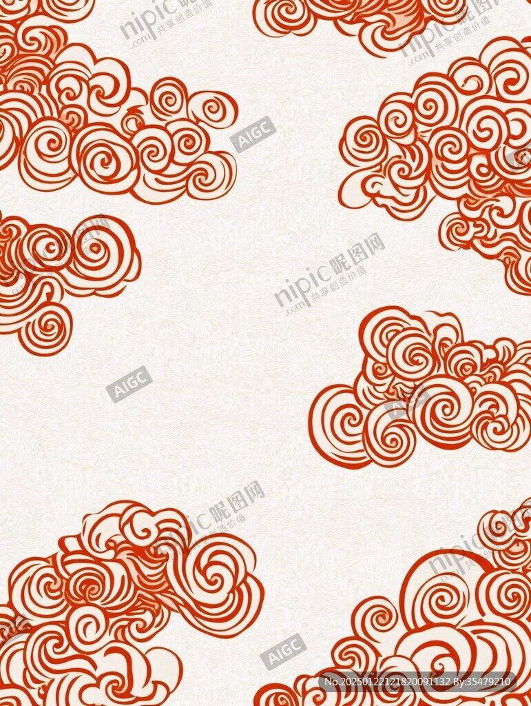 古典云纹底纹