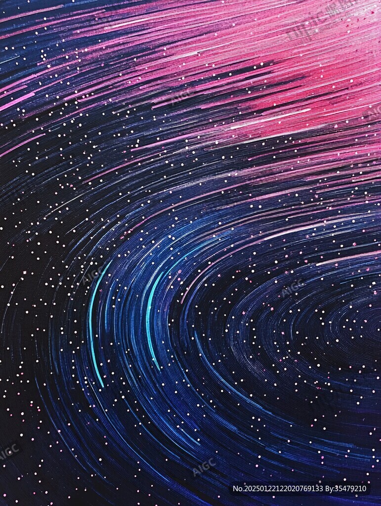 旋涡线条流星
