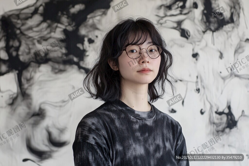 戴眼镜的女性