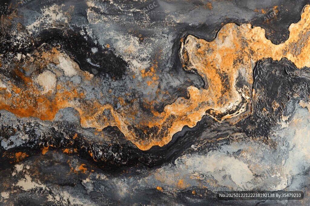 黄蓝相间大理石纹理