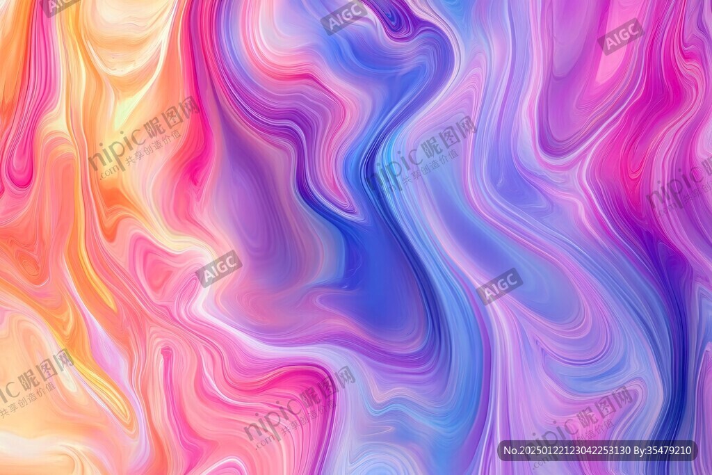 肌理彩色流体背景